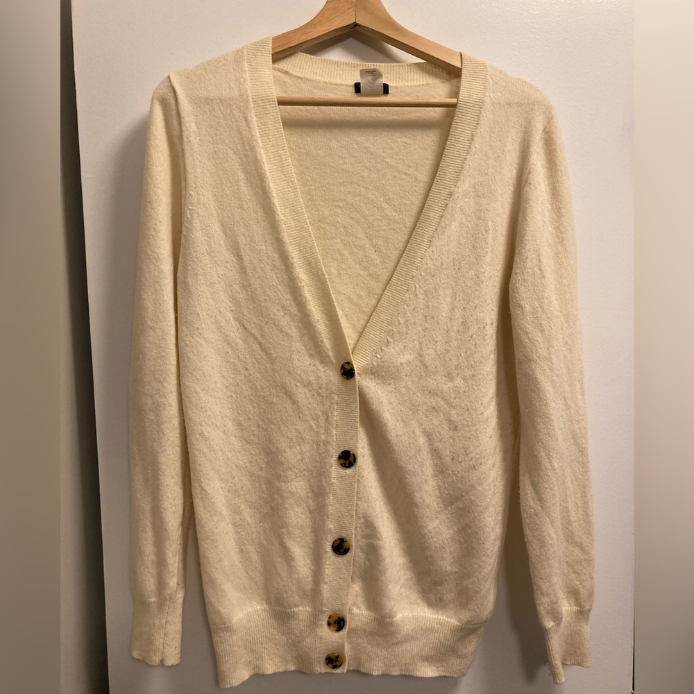 J.Crew Cream Cardigan